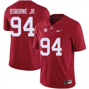 NCAA Men's Alabama Crimson Tide #94 Mario Osborne Jr. Stitched College 2018 Nike Authentic Red Football Jersey UC17W16SJ